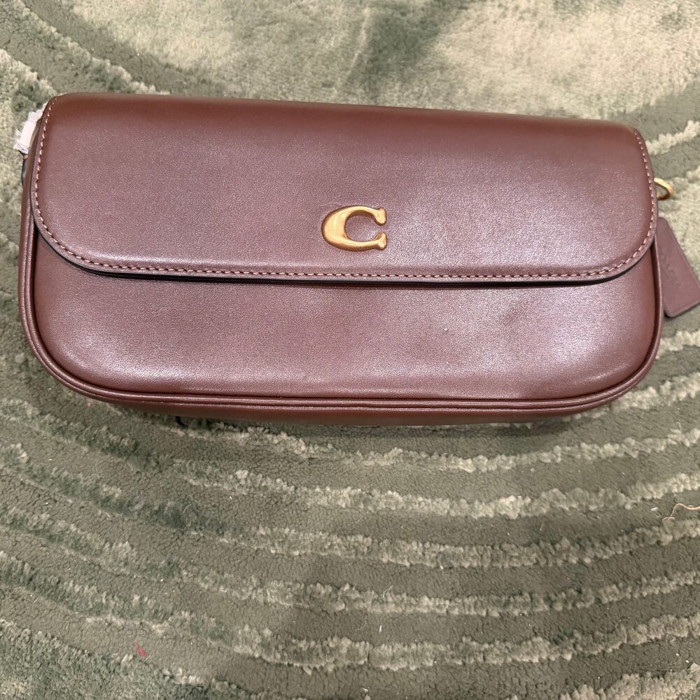 NWT Coach Brook Flap Chain Bag in Maple